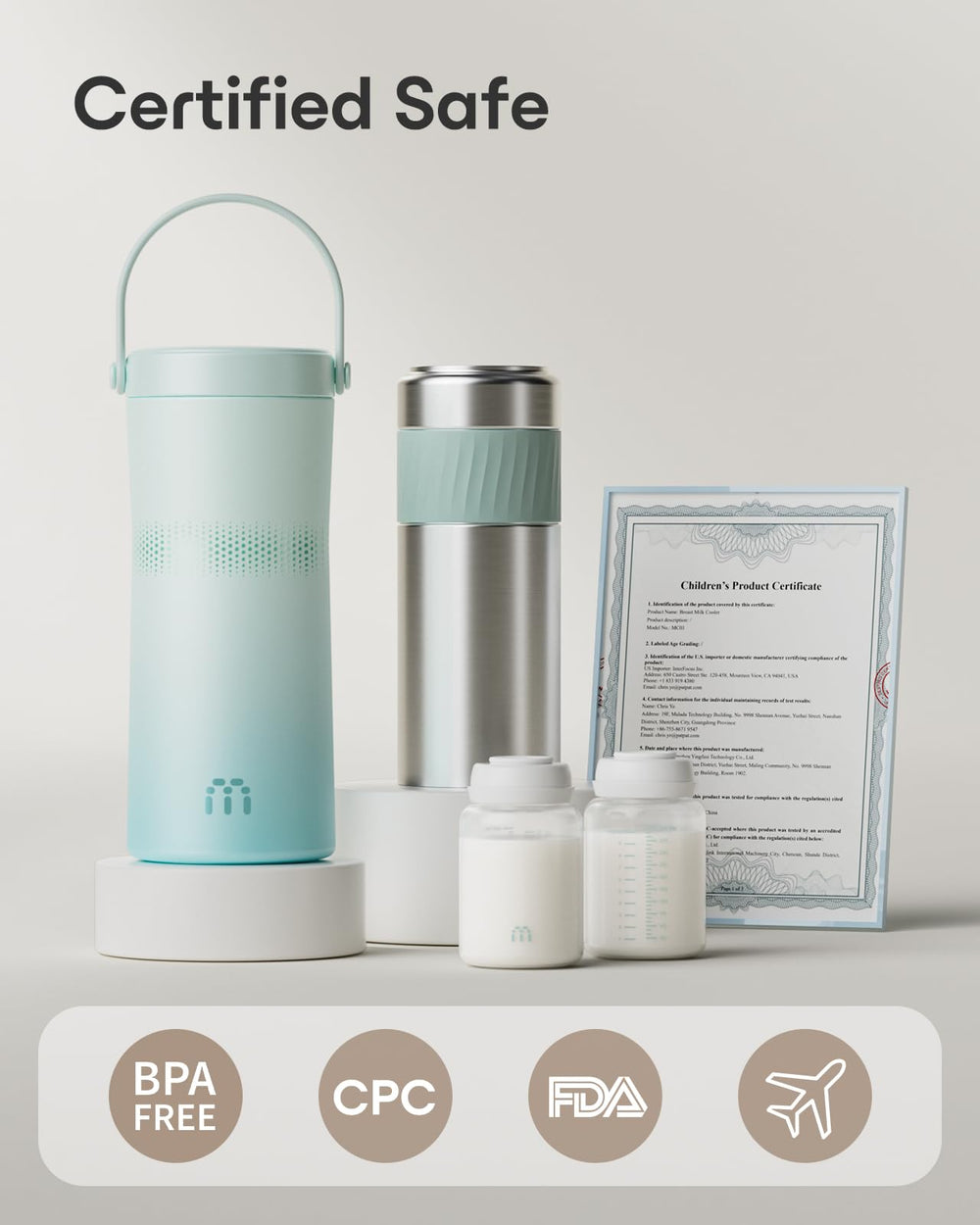 MAMAPRO dishwasher-safe components simplify cleanup after pumping.