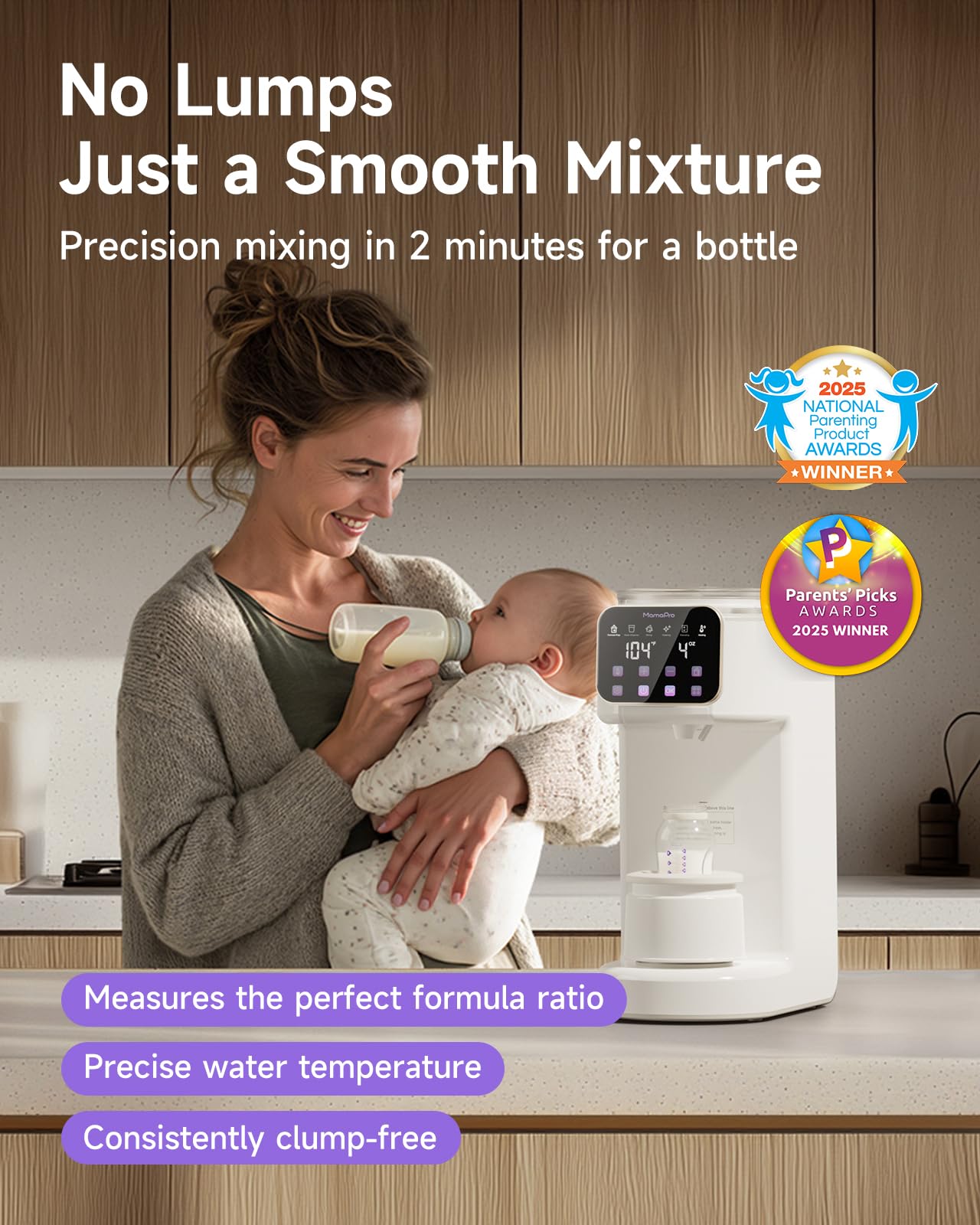 Mamapro PureMix external spinning mixer for smooth formula