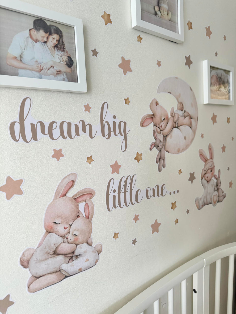 Mamarons beige wall sticker brings boho nursery warmth.