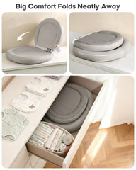 mamatepe baby changing pad non-slip bottom provides secure positioning