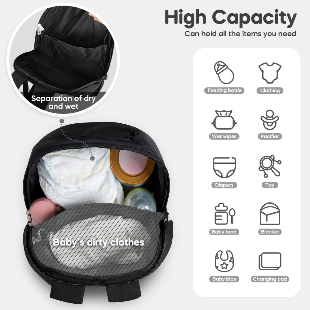 mamatepe Doona bag with external mesh pocket for bottles and wipes