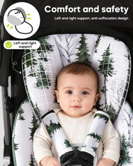 mamatepe easy-clean car seat insert with removable covers for quick mess handling