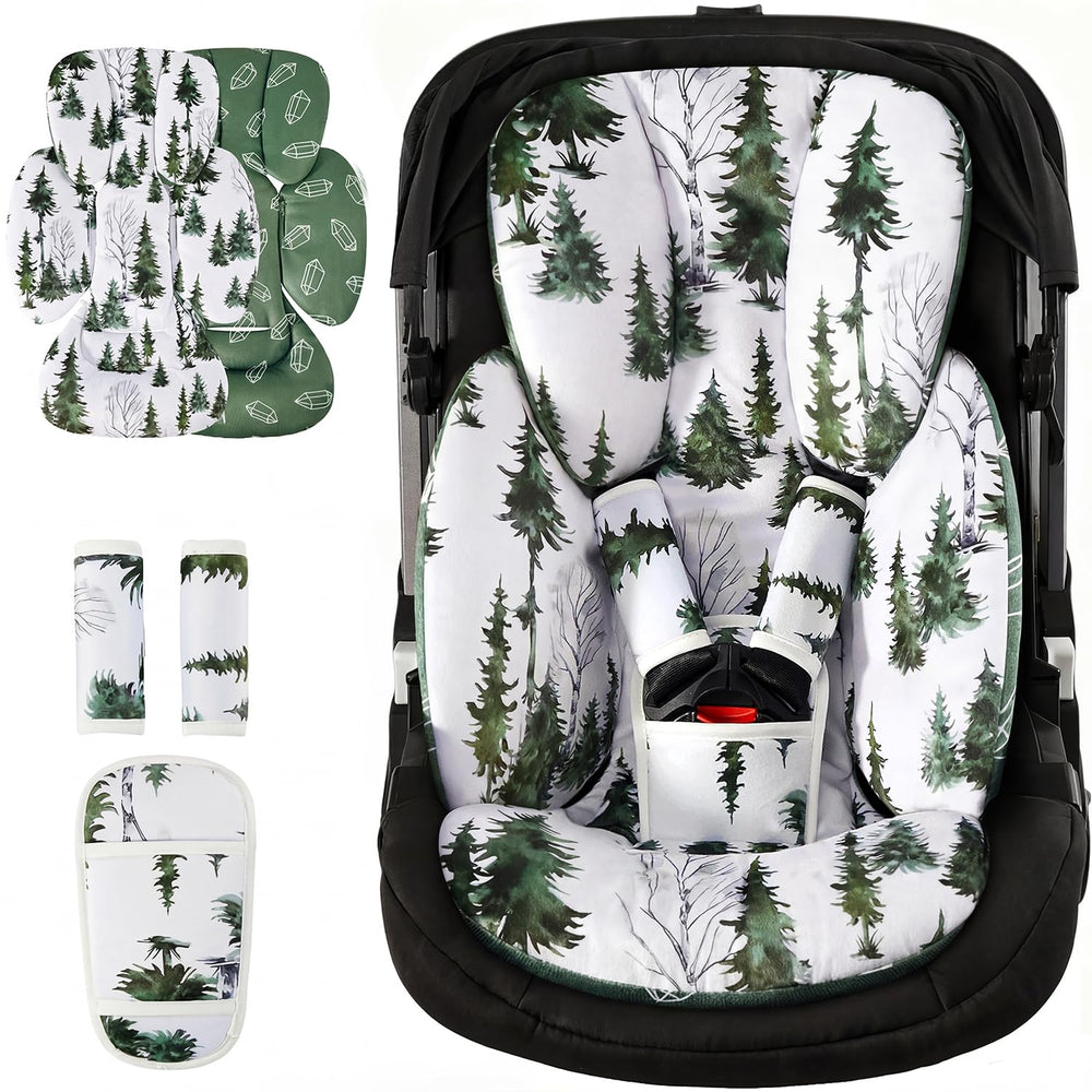 mamatepe infant car seat insert provides full-body support in the car seat for growing babies