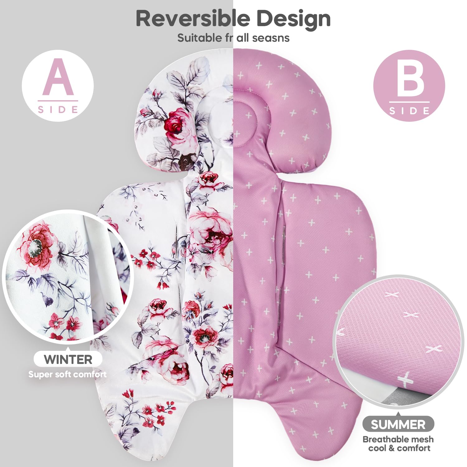 Mamatepe includes extra strap covers to reduce harness friction.