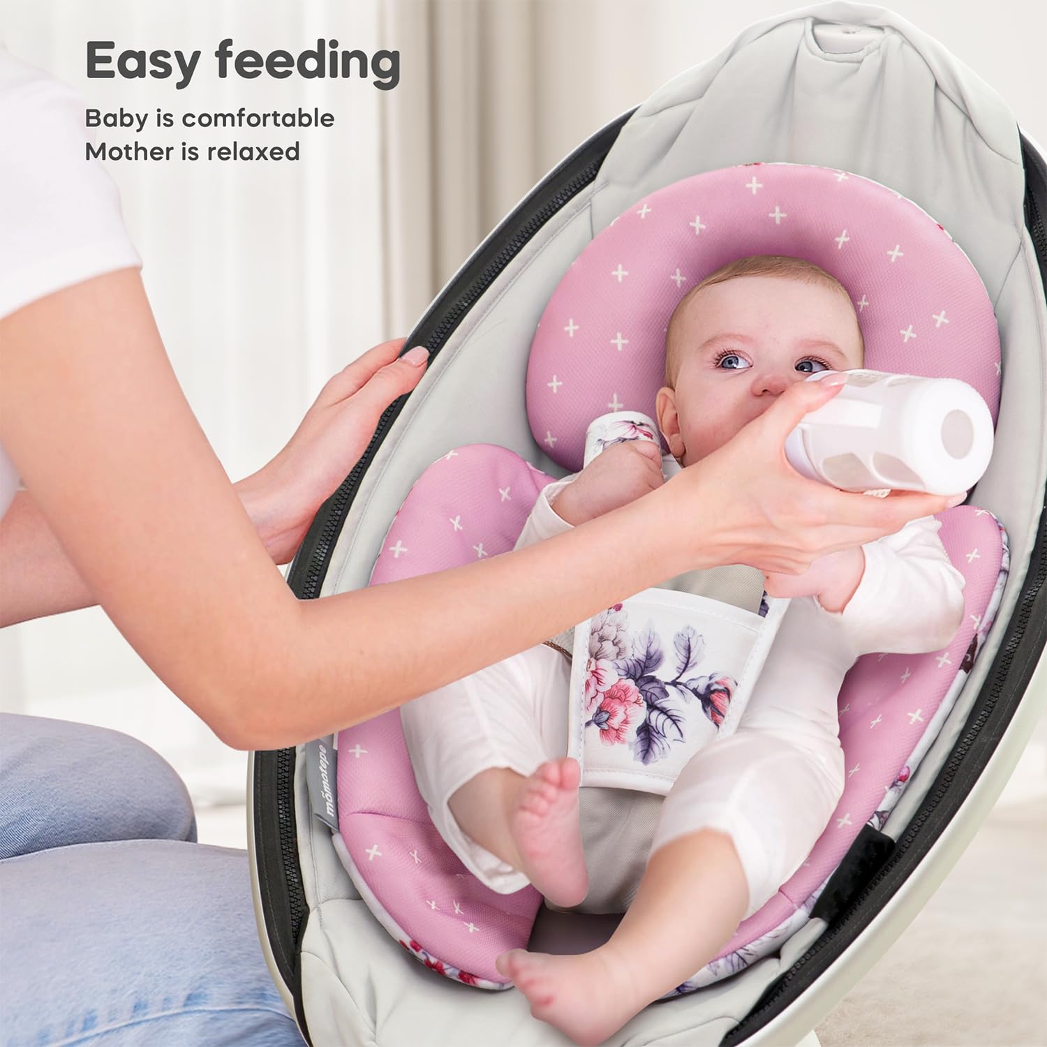 Mamatepe machine washable design makes cleanup quick after messes.