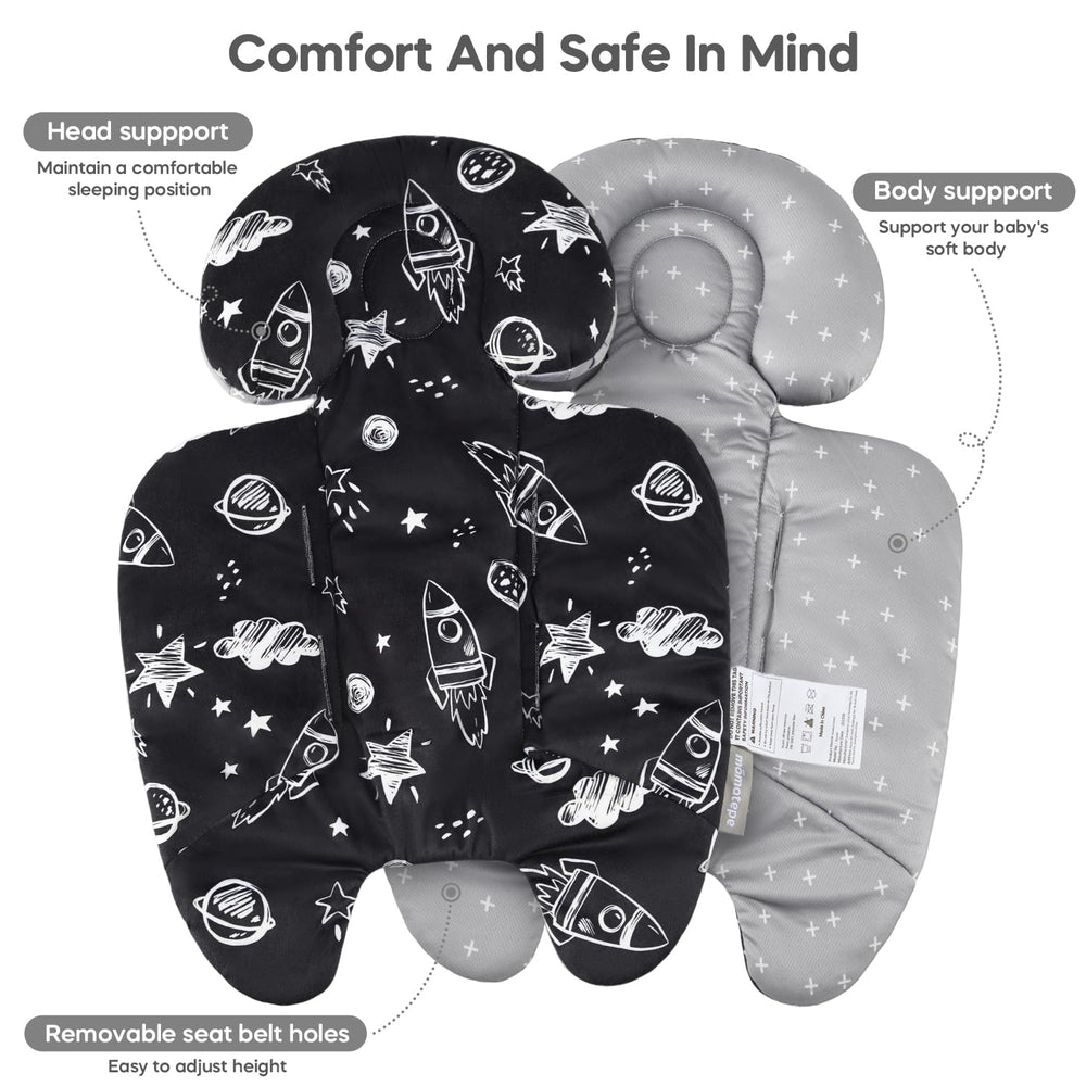 Mamatepe seasonal design with plush and mesh sides for year-round comfort.