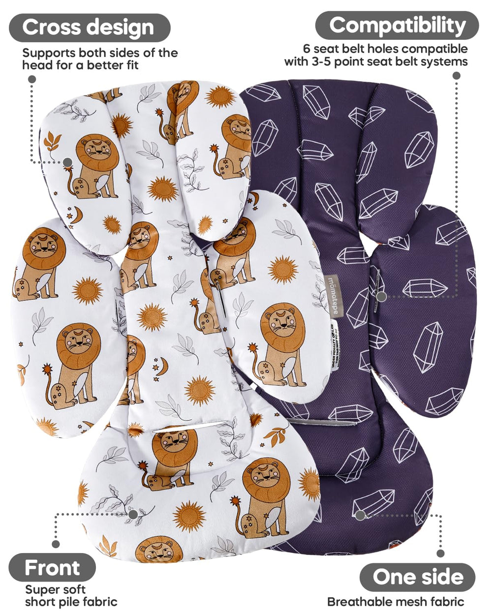 mamatepe versatile insert fits stroller, swing, bouncer, bassinet and more