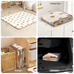 Mamatepe waterproof surface enables quick wipe-clean after spills or messes.