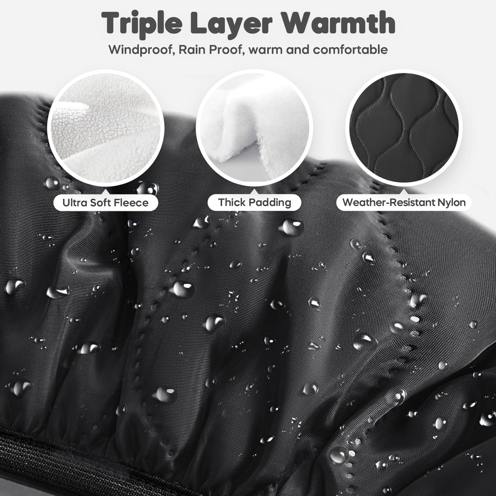 Mamatepe winter baby car seat cover machine washable for simple cleanup.