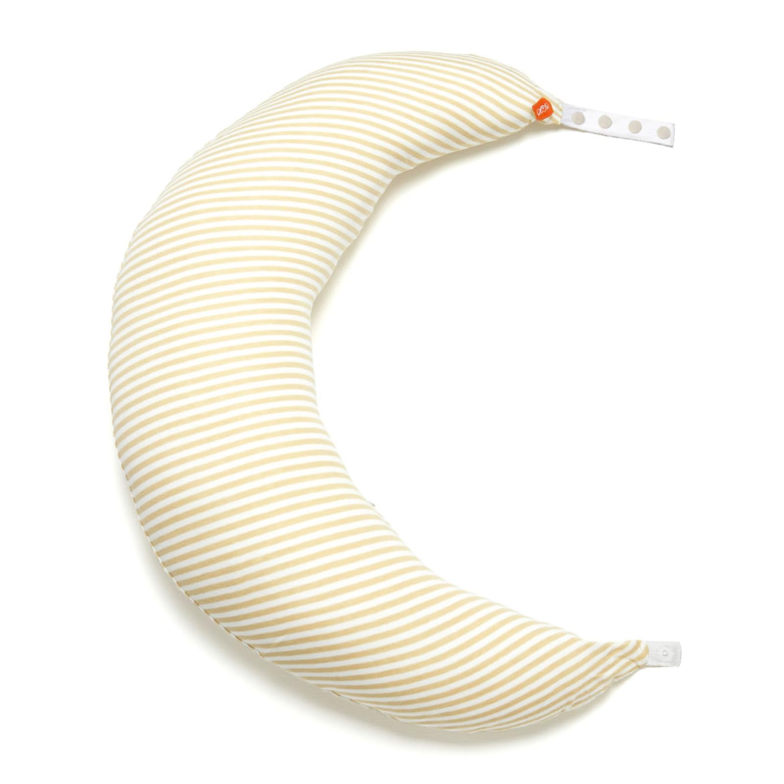 Mamaway pregnancy pillow in C-shape positioning provides customizable side-sleep support.