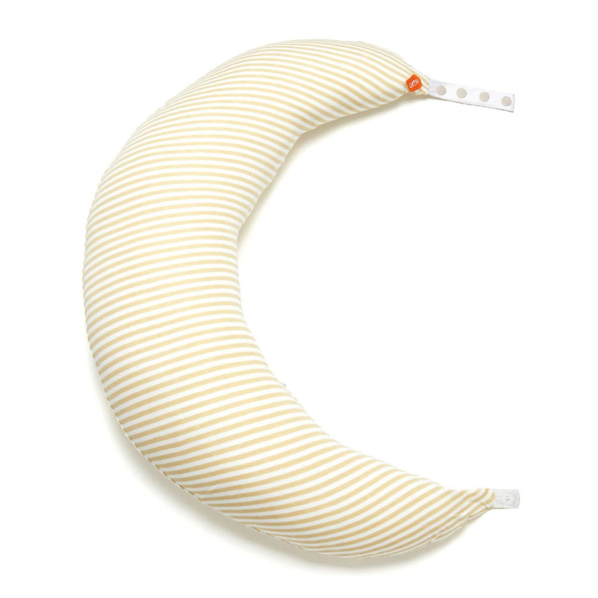 Mamaway pregnancy pillow in C-shape positioning provides customizable side-sleep support.