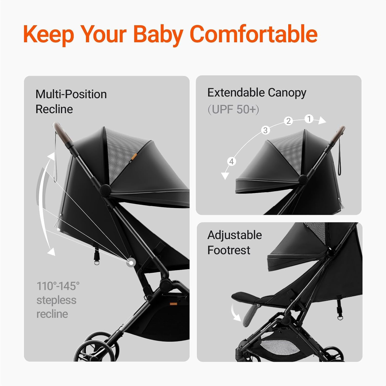 MAMAZING 5-point harness ensures secure fit for toddlers