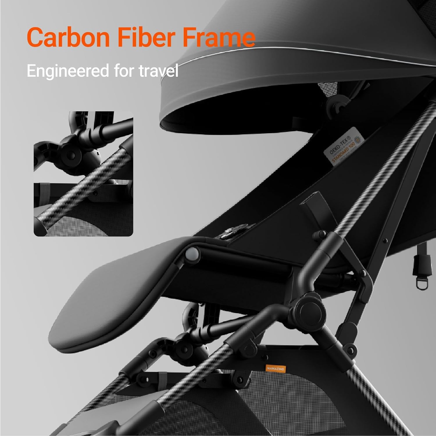 MAMAZING carbon fiber frame demonstrates lightweight durability