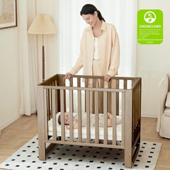 MAMAZING EvoNest 6-in-1 convertible crib showing growing-with-baby versatility