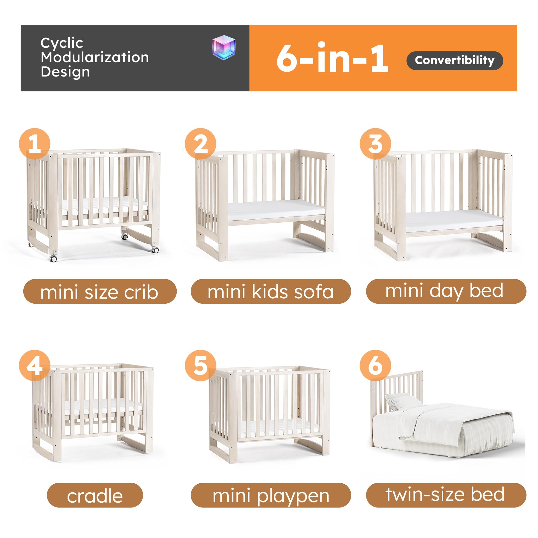EvoNest mini sofa mode image illustrating toddler seating option