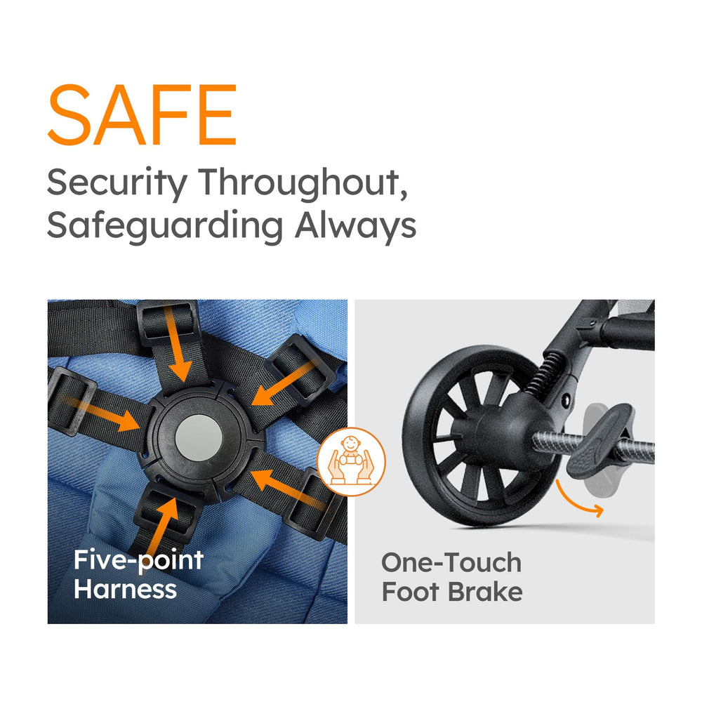 MAMAZING Ultra Air X all-terrain wheels deliver smooth rides on diverse surfaces.