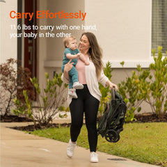 MAMAZING UV canopy shields little one from sun during outdoor adventures.