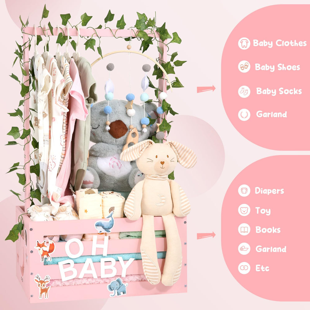 MAMBAKOTR nursery closet dress-up set keeps outfits organized.