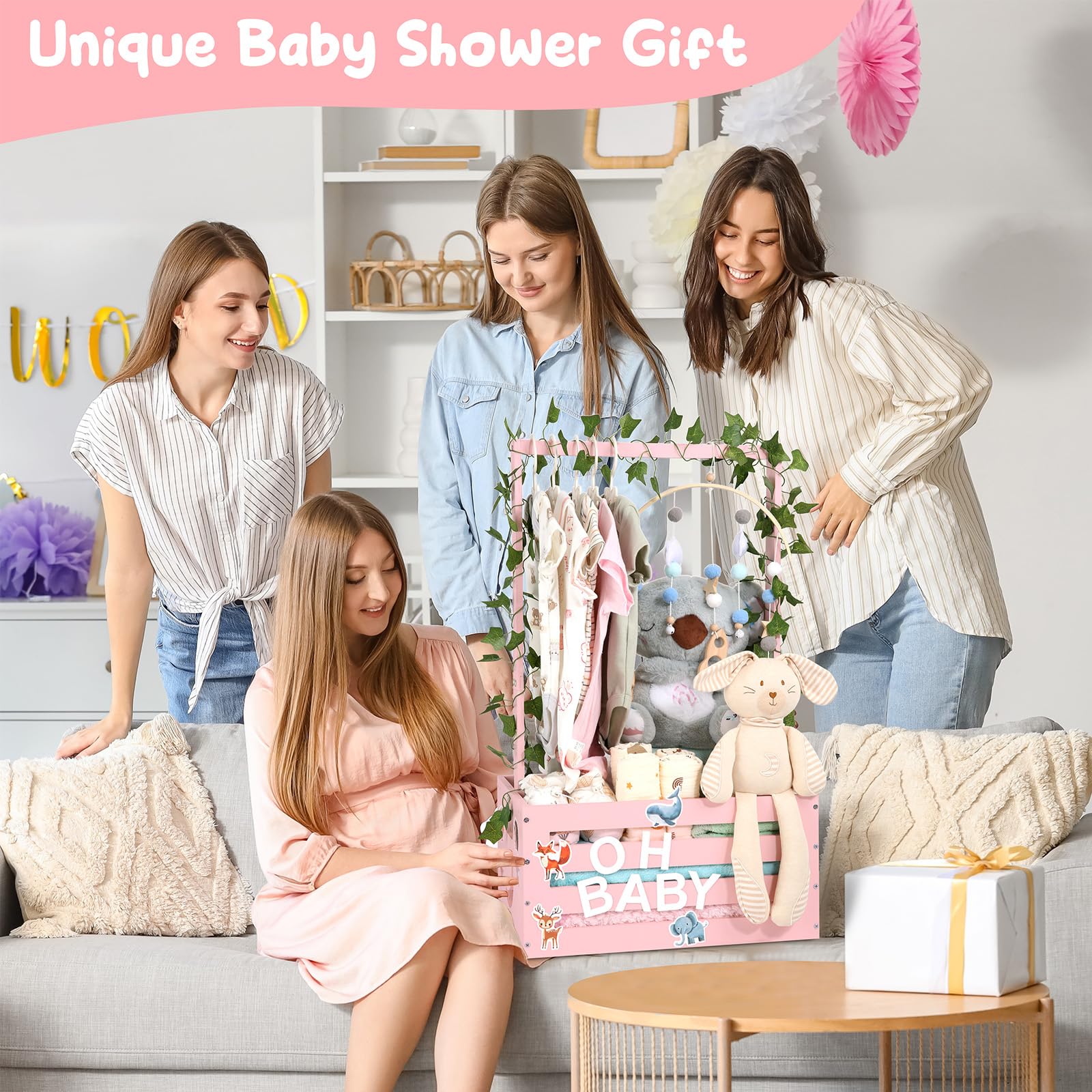 MAMBAKOTR personalized letters hangers let you spell the baby's name.
