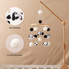 Mamimami Home Handmade Mobile wool balls highlight soft textures for tactile exploration