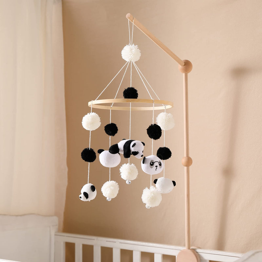 Mamimami Home Panda Mobile stars and wool balls to stimulate baby curiosity
