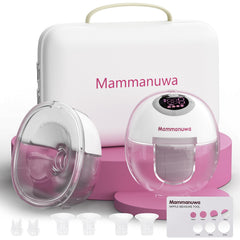 Mammanuwa S32 wearable pump shows its compact design for discreet pumping anywhere.