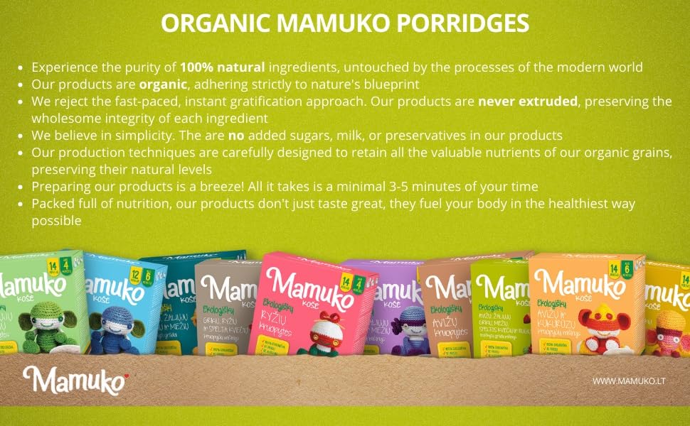 MAMUKO creamy texture helps ease transition to solids for babies
