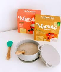 MAMUKO Baby Porridge served in bowl with creamy texture for infants