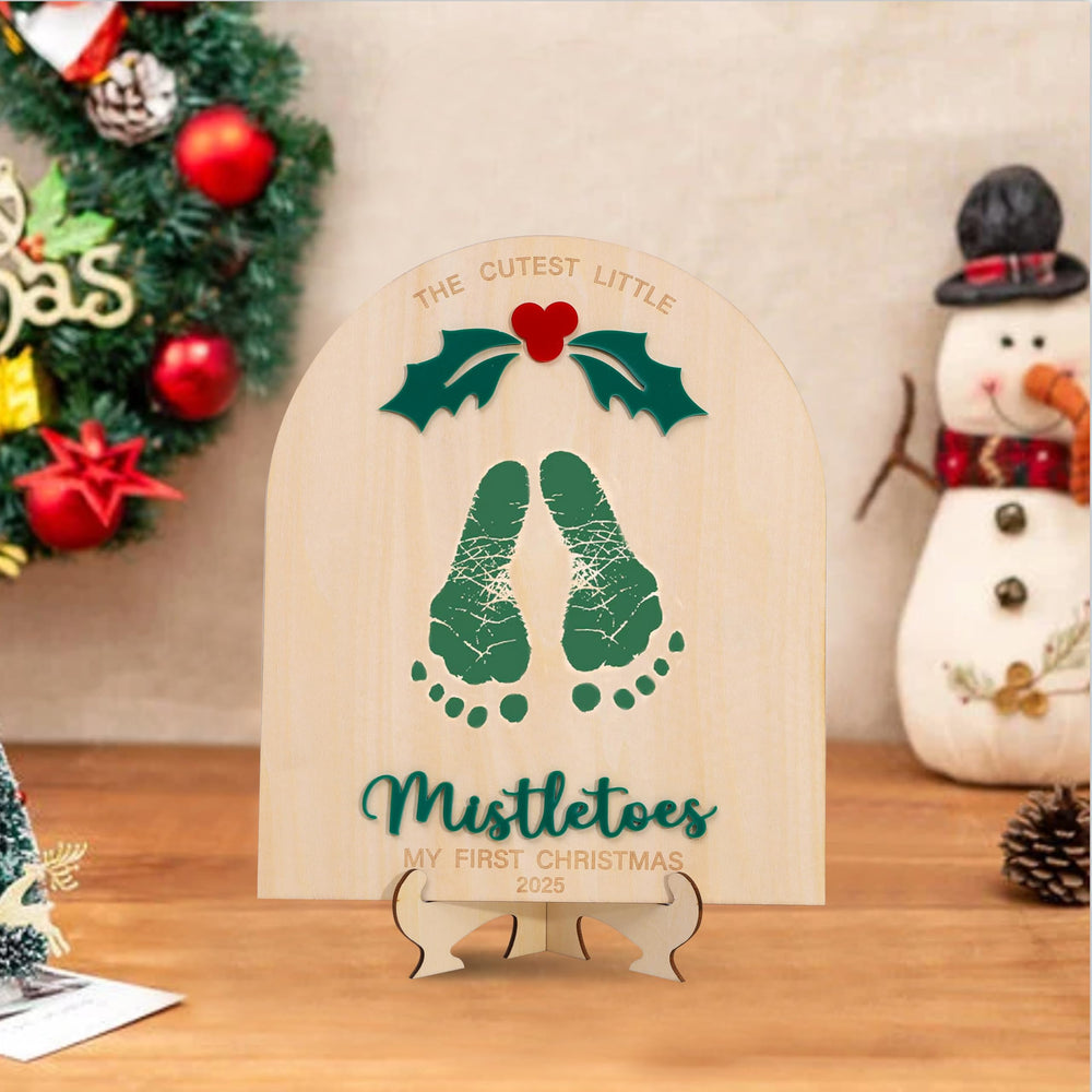MAMUXI mistletoe Christmas decor sign for festive display