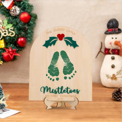 MAMUXI mistletoe Christmas decor sign for festive display