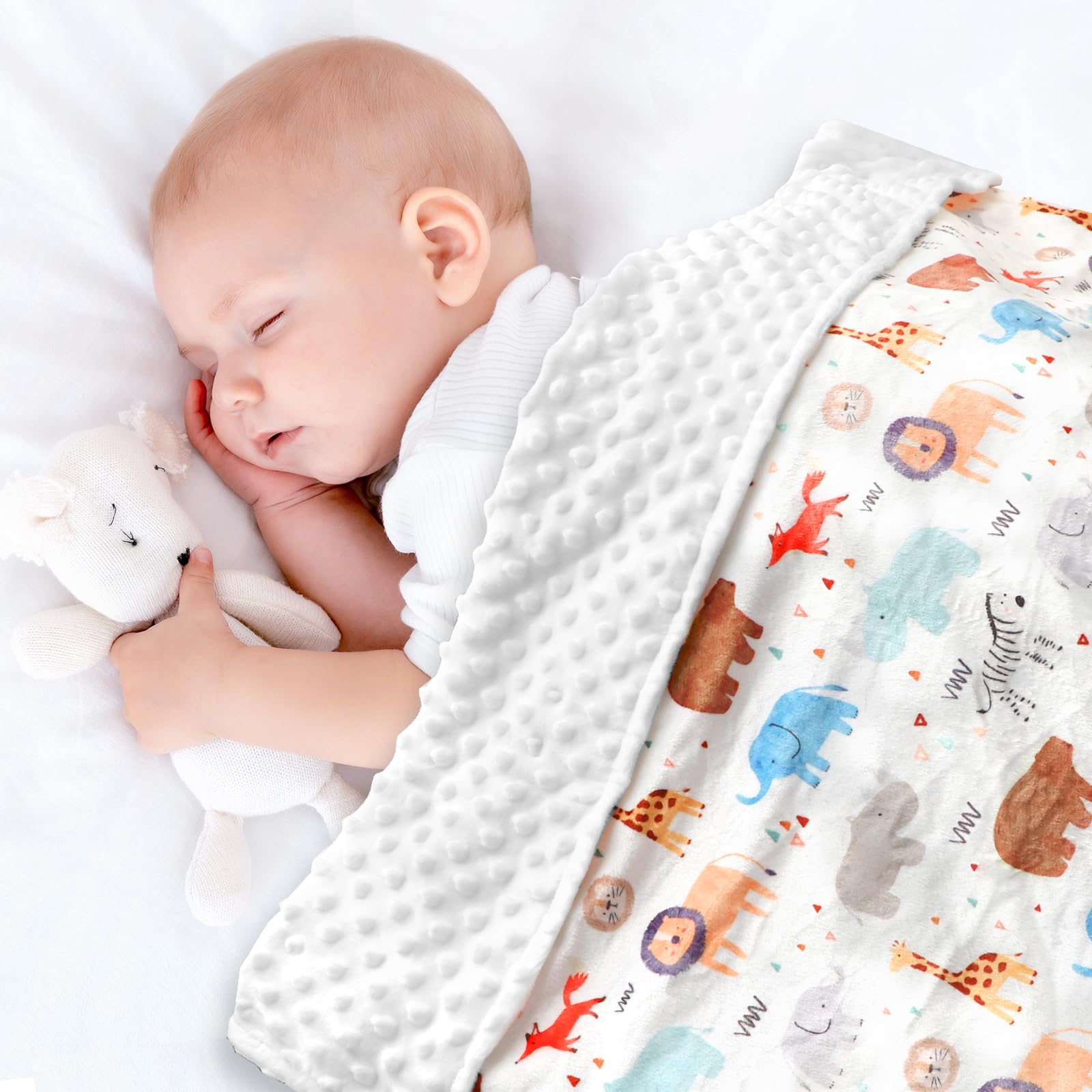 Man Fai Sky baby blanket 30x40 inch size for cribs and strollers.