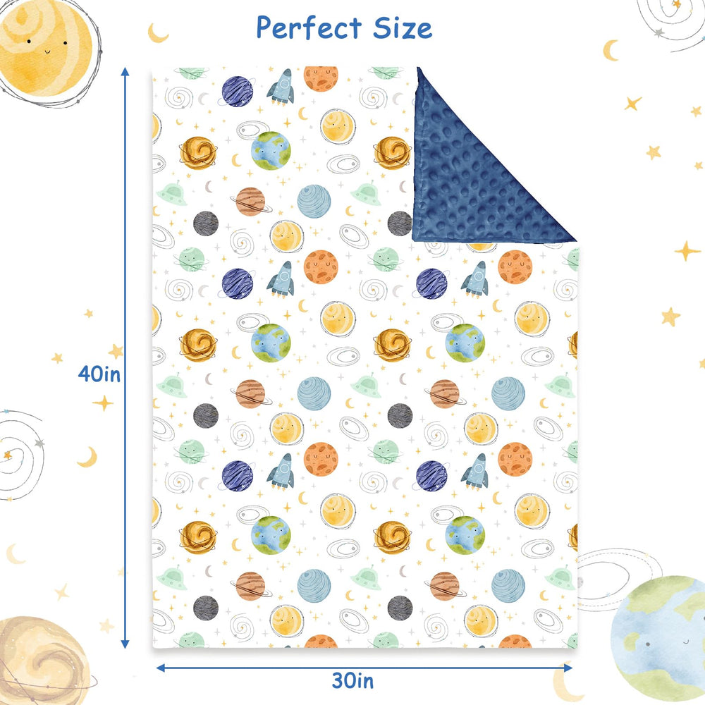Man Fai Sky baby blanket with 30x40 inch size for versatile nursery use.