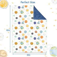 Man Fai Sky baby blanket with 30x40 inch size for versatile nursery use.