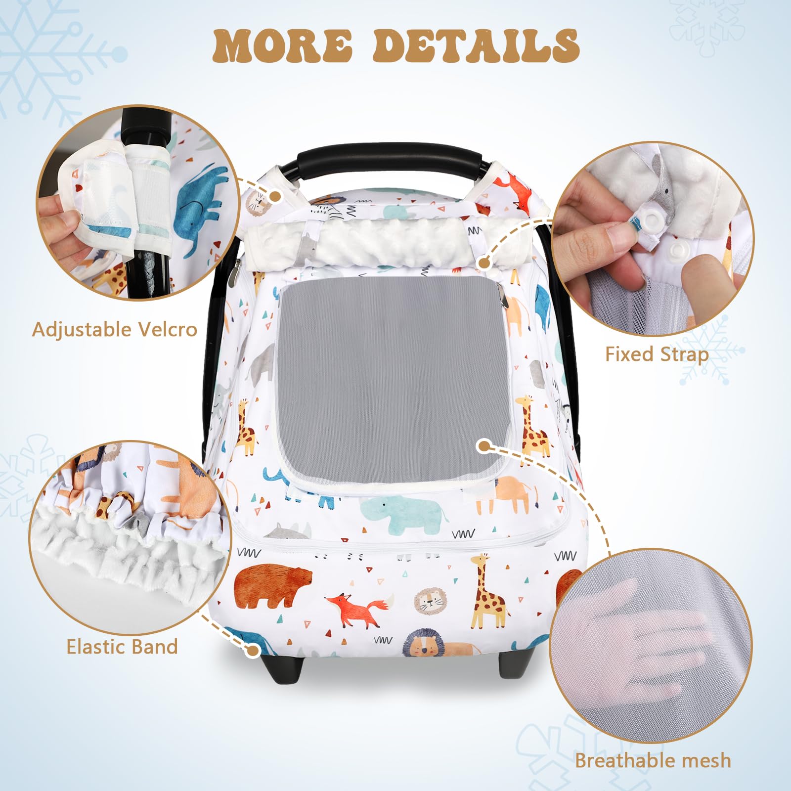 Man Fai Sky universal fit car seat cover for most strollers and seats