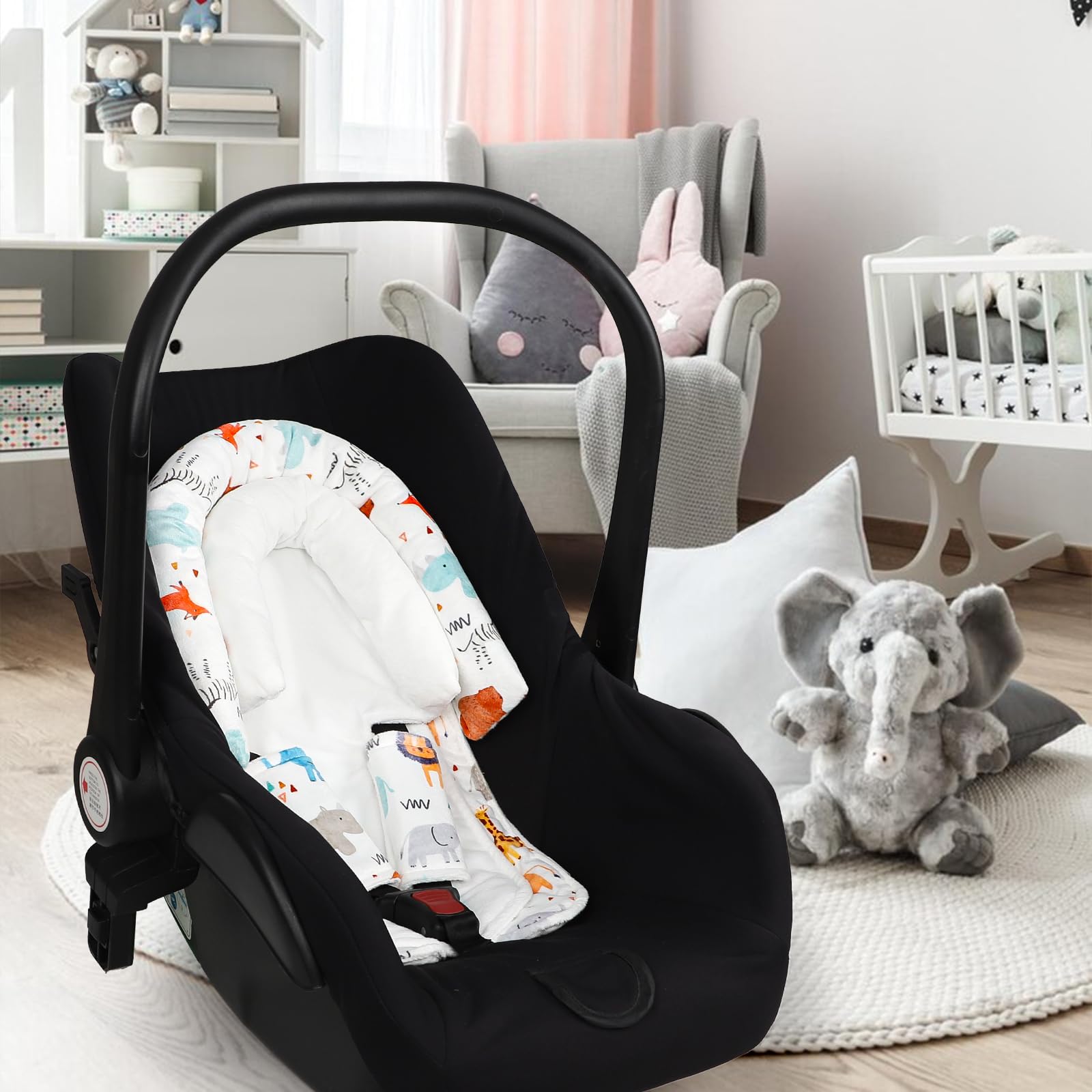 Man Fai Sky baby on car ride demonstrates versatile use with stroller