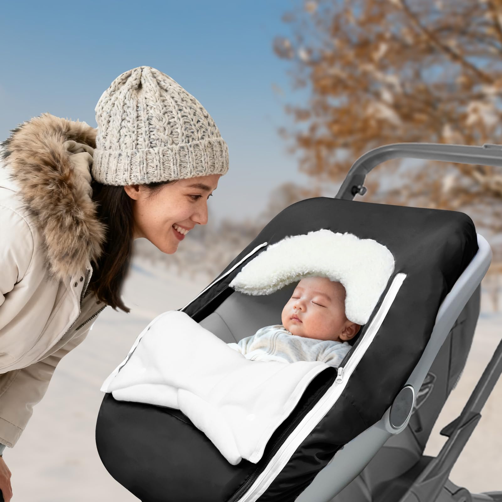 Man Fai Sky fleece-lined interior adds cozy warmth and easy cleanup