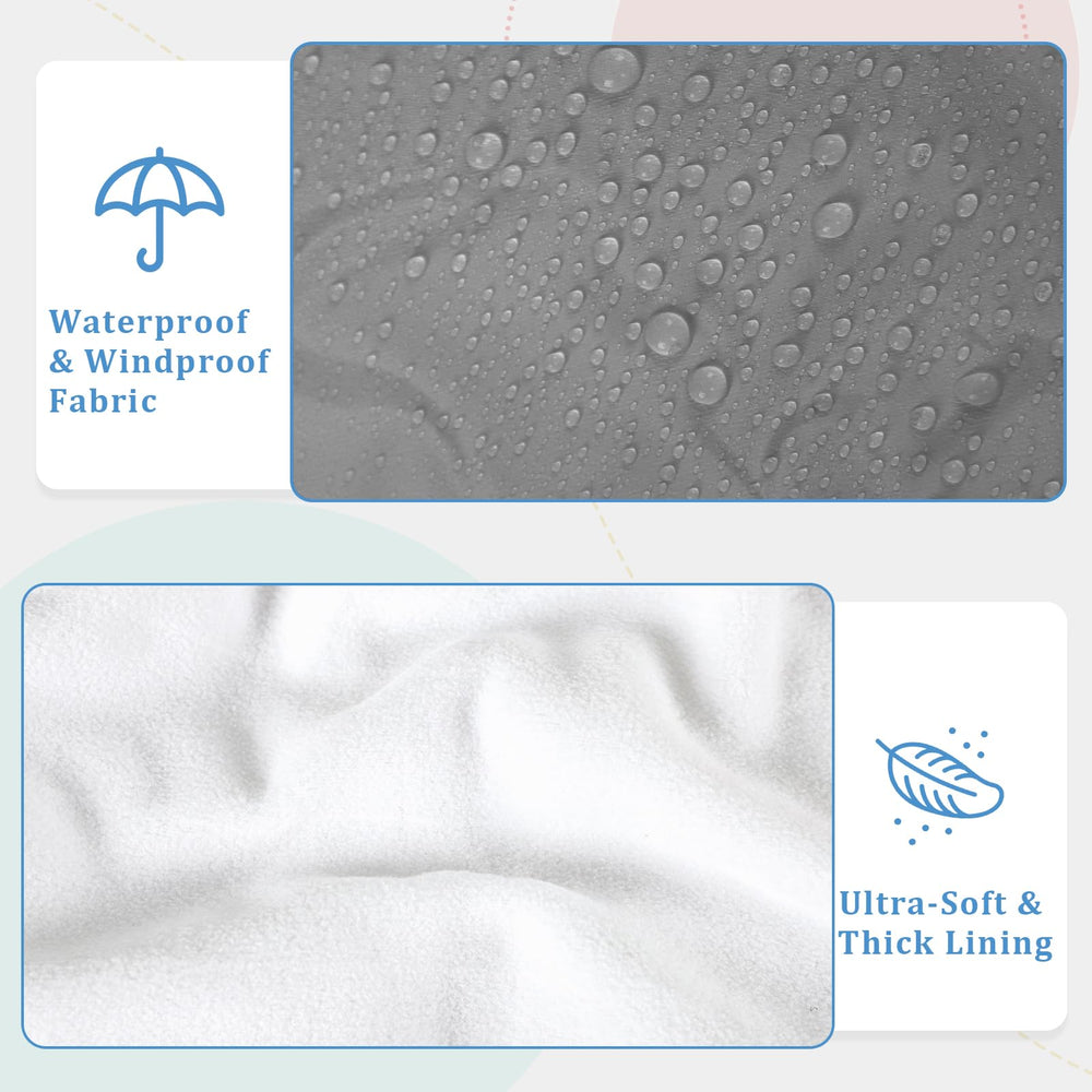 Man Fai Sky universal grey car seat cover installs quickly for busy parents.
