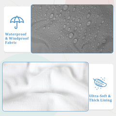 Man Fai Sky universal grey car seat cover installs quickly for busy parents.