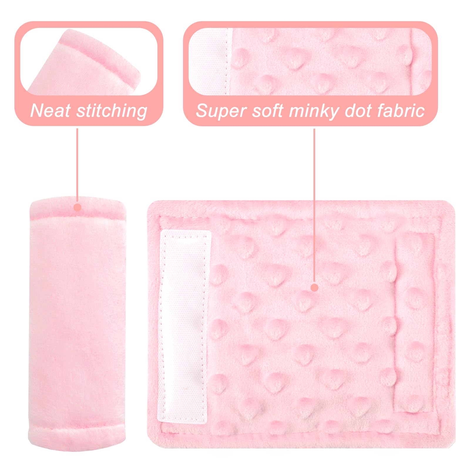Man Fai Sky hip-support pink strap pad helps prevent rubbing during car trips