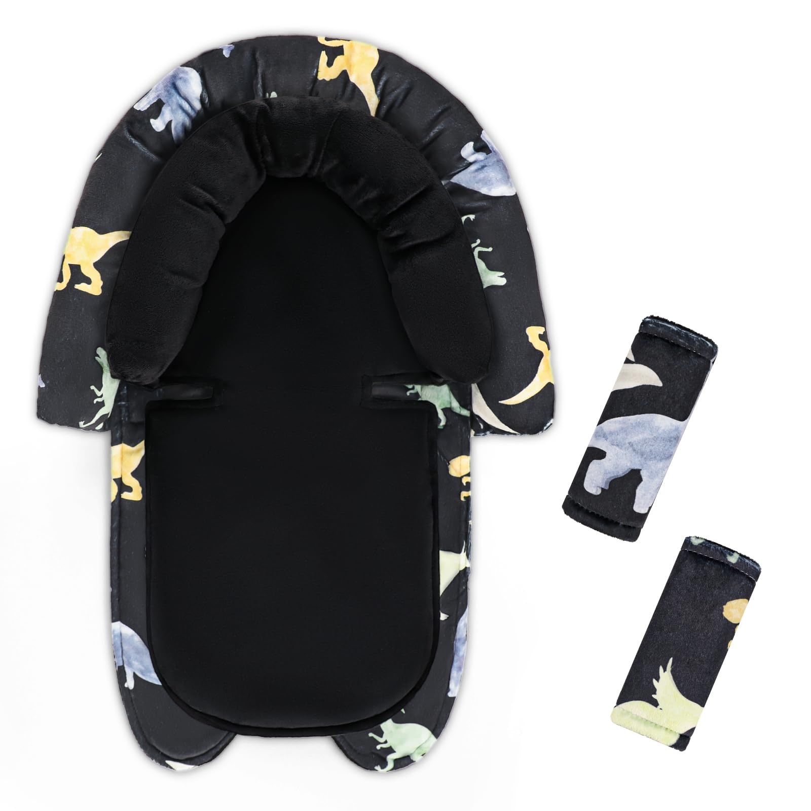 Man Fai Sky infant car seat insert with head support for gentle neck stability in car seats.