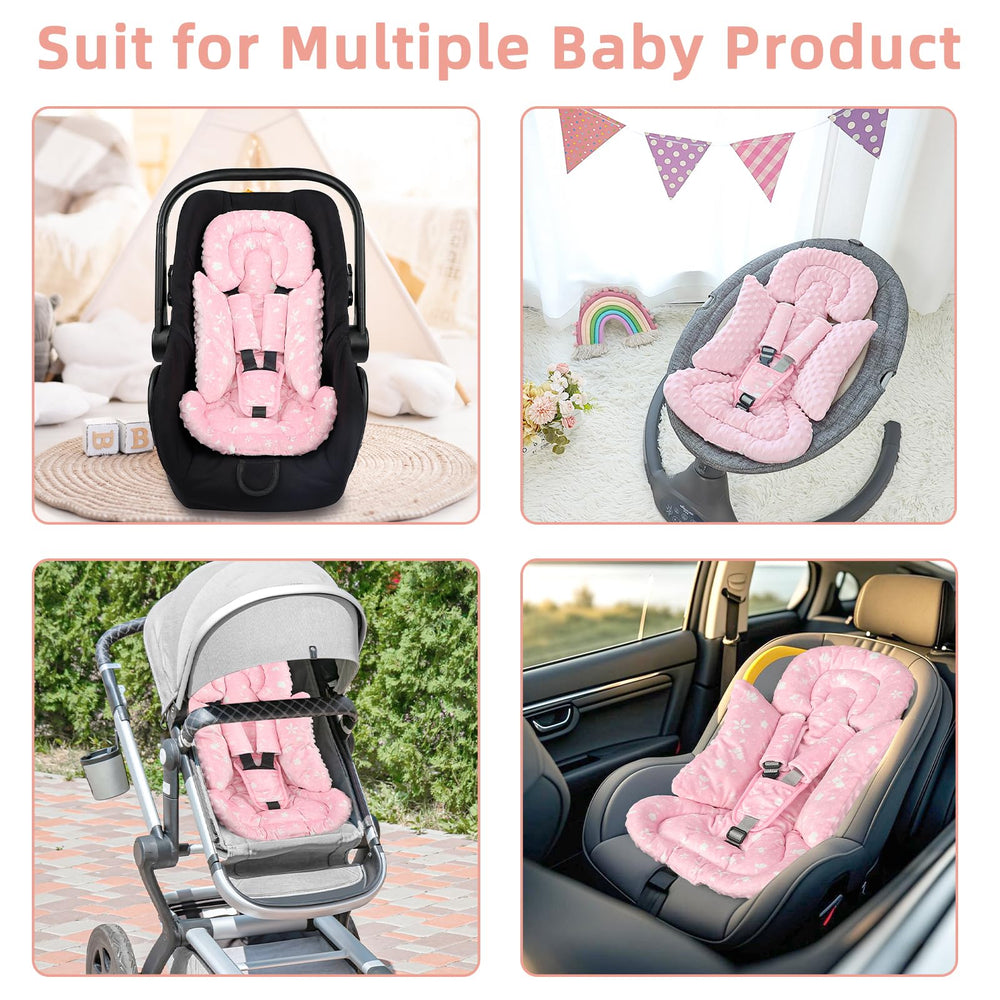 Man Fai Sky multi-use baby insert supports on car seats, strollers, swings.