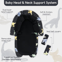 Man Fai Sky newborn car seat cushion soft plush for ultra soft, comfortable rides.