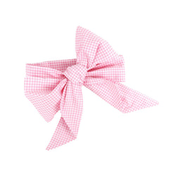 Man Fai Sky newborn swaddle sash pink plaid closeup highlights soft cotton texture for photography prop.