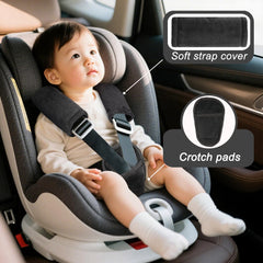 Man Fai Sky shoulder padding car seat black provides gentle support for little riders