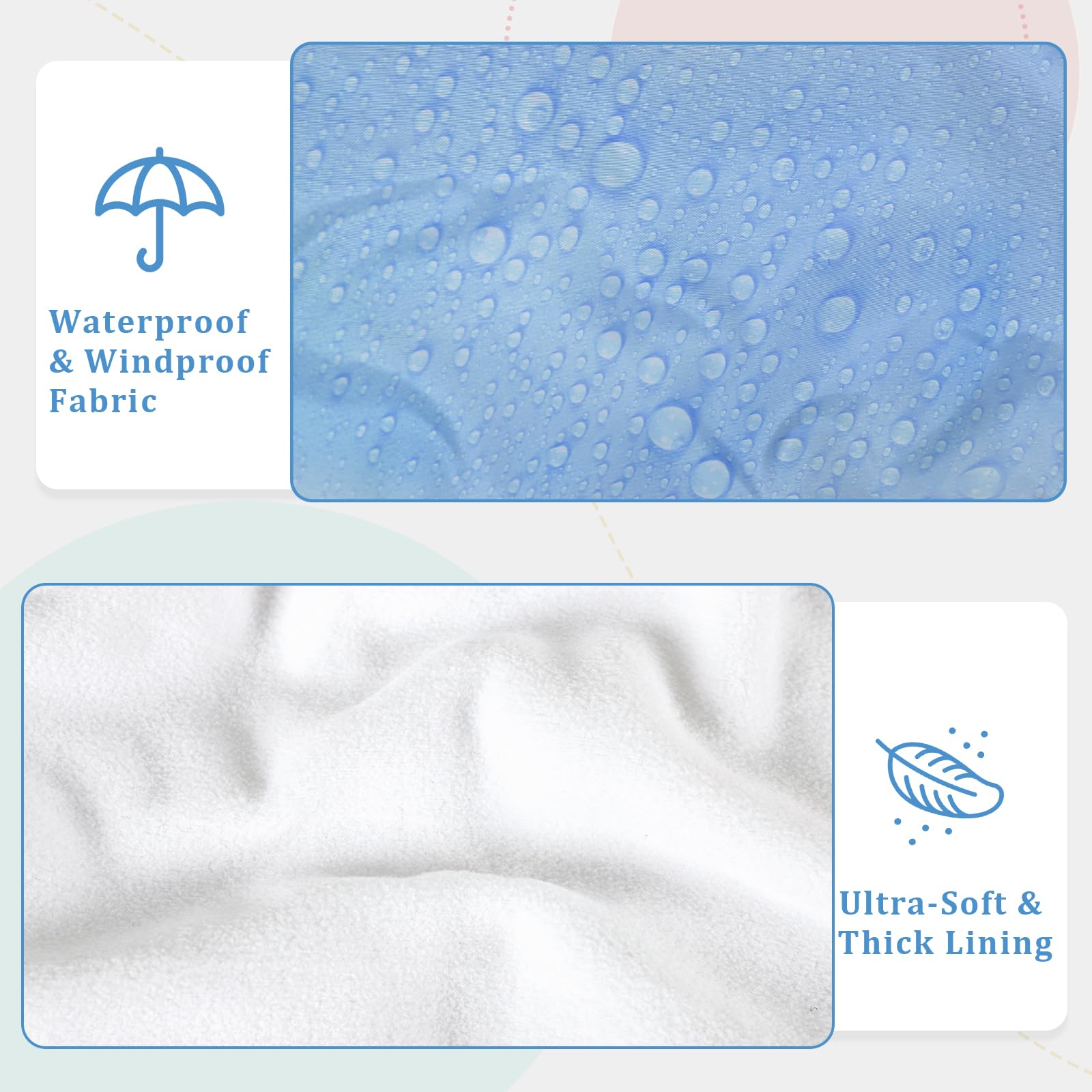 Man Fai Sky windproof nylon emphasizes outdoor wind protection for babies.
