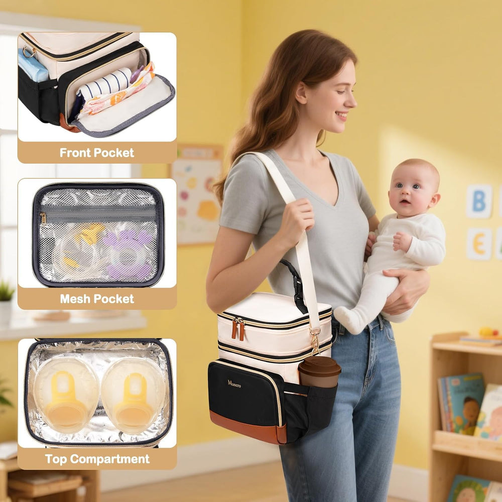 Mancro Bottle Cooler Bag leakproof lining prevents spills during travel.