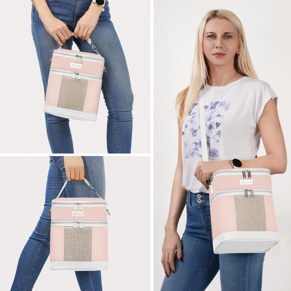Mancro bag dimensions mention compact size for travel-ready storage.