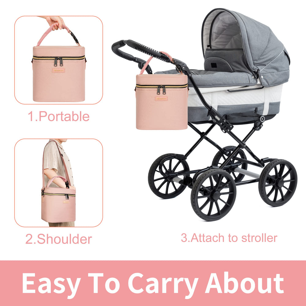 Mancro bag doubles as a lunch bag for daycare or travel