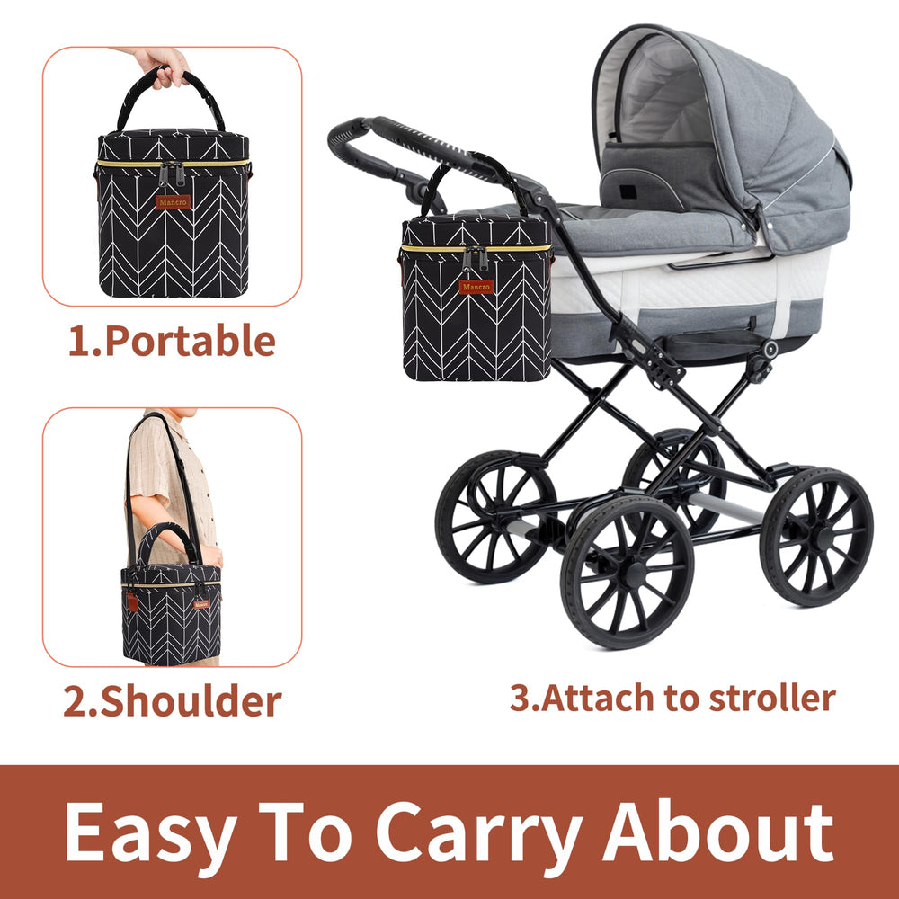 Mancro bag uses dirt-proof fabric and waterproof lining for durability and easy cleaning.