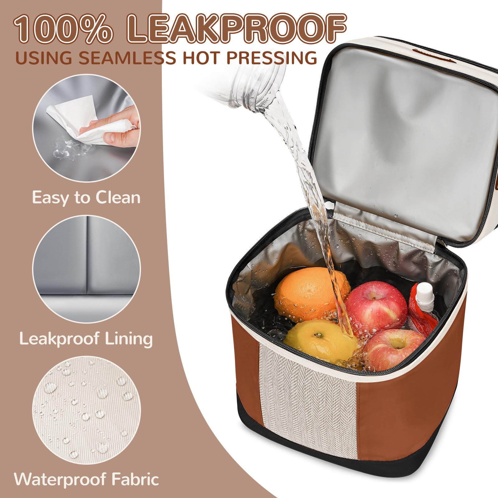 Mancro Interior is leakproof to prevent spills during travel